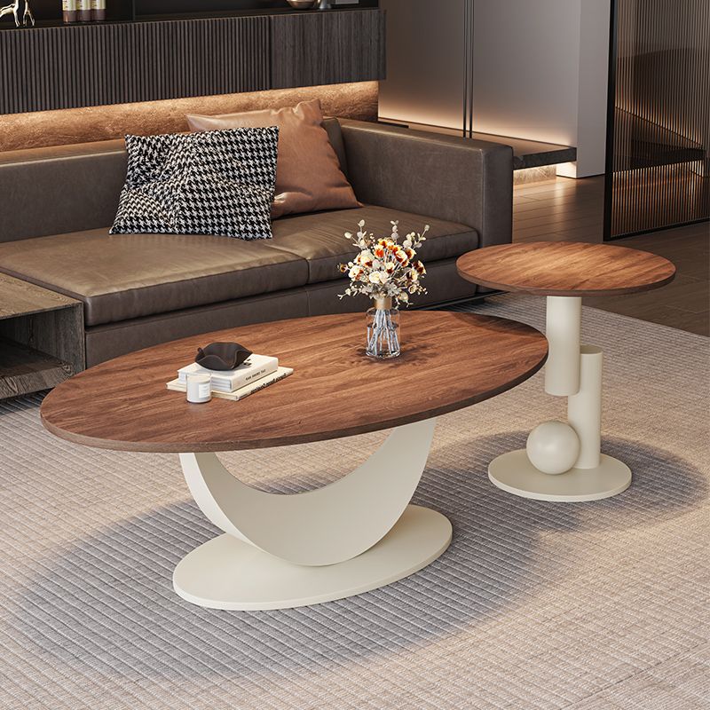 Oblong Wooden Board Game Coffee Table