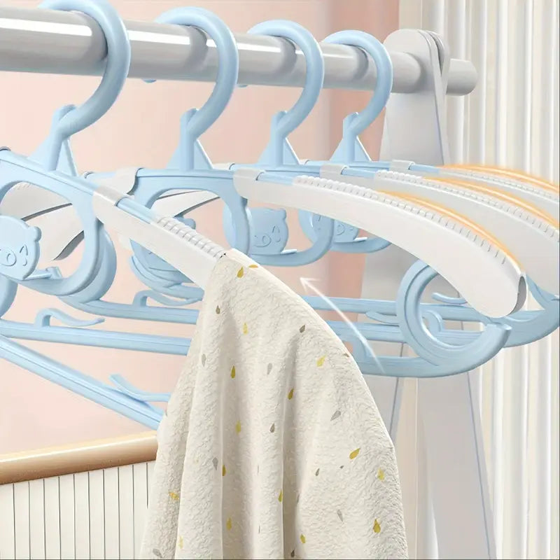 Multi-functional household clothes hanger with telescopic