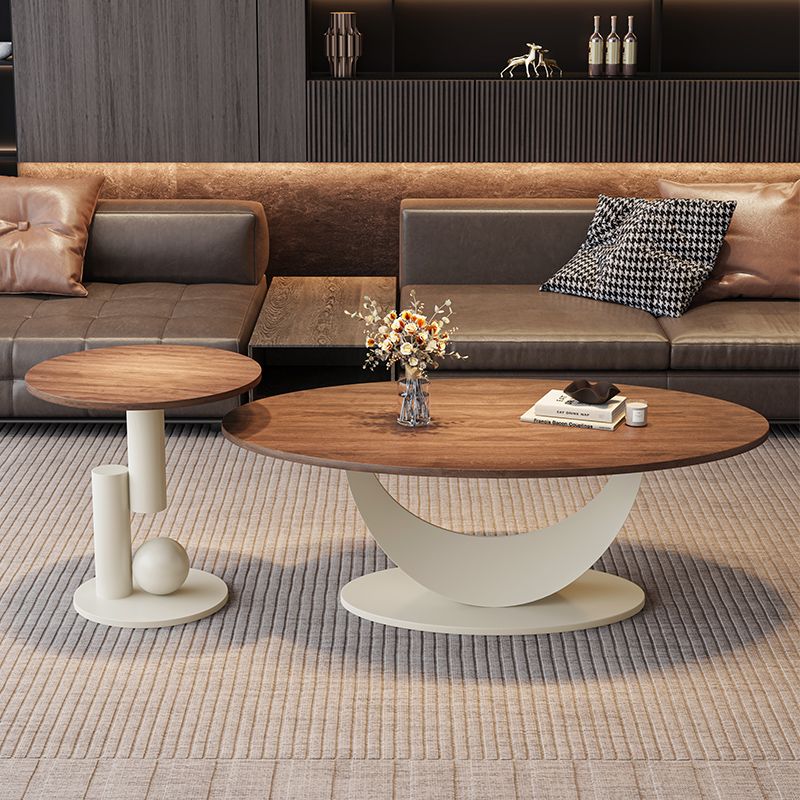 Oblong Wooden Board Game Coffee Table