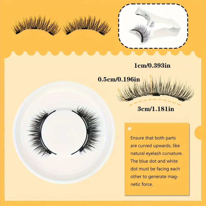 Magnetic Eyelash Kit with Tweezers
