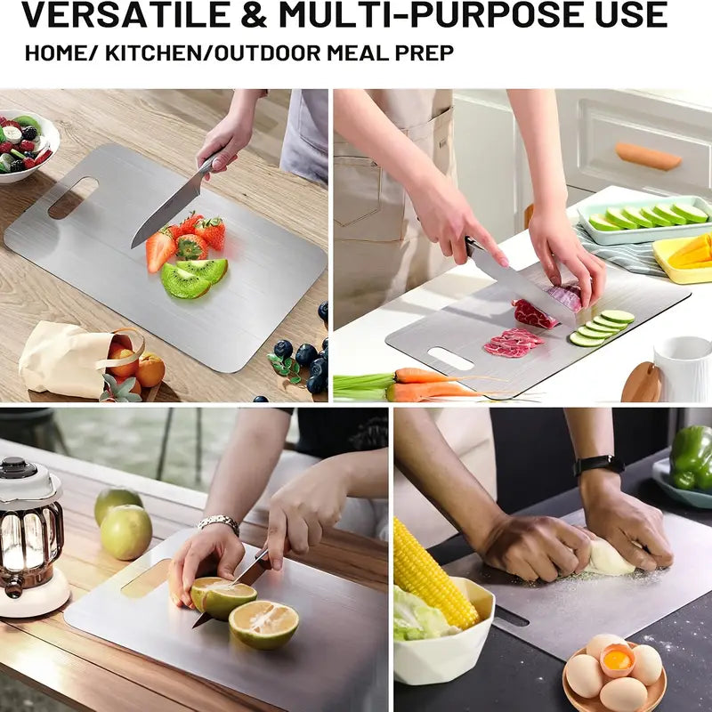 4pcs Stainless Steel Cutting Boards,