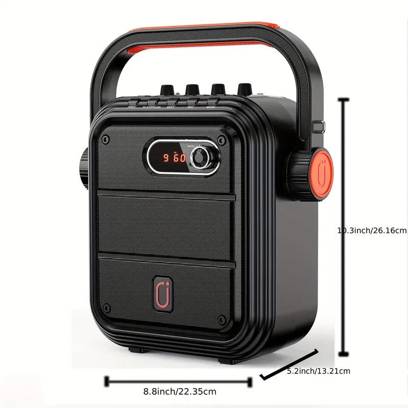 JYX 2023 Karaoke Speaker System with 2-in-1 Wireless Microphones
