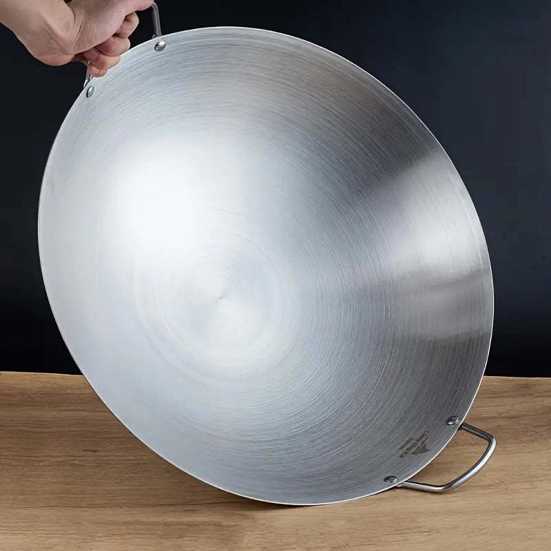 Stainless Steel Wok with Dual Handle