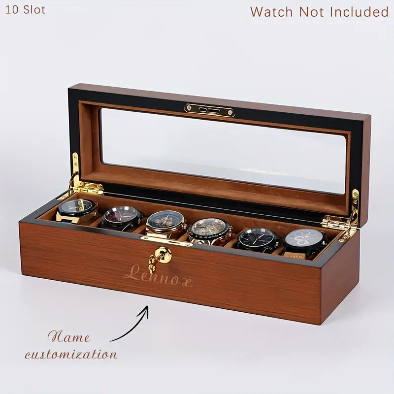 1pc Personalized Watch Box with Custom Name Engraving