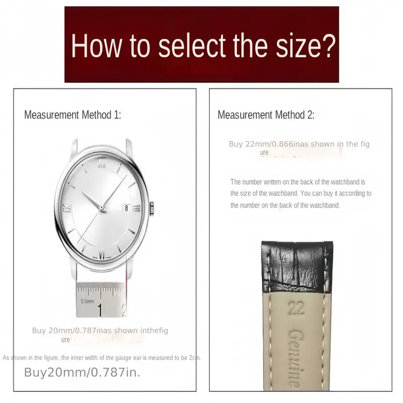 Genuine Montblanc Watch Strap Suitable For Cartier