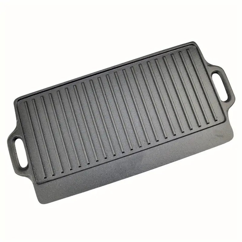50cm Non-Stick Cast Iron Double-Sided Grill Pan