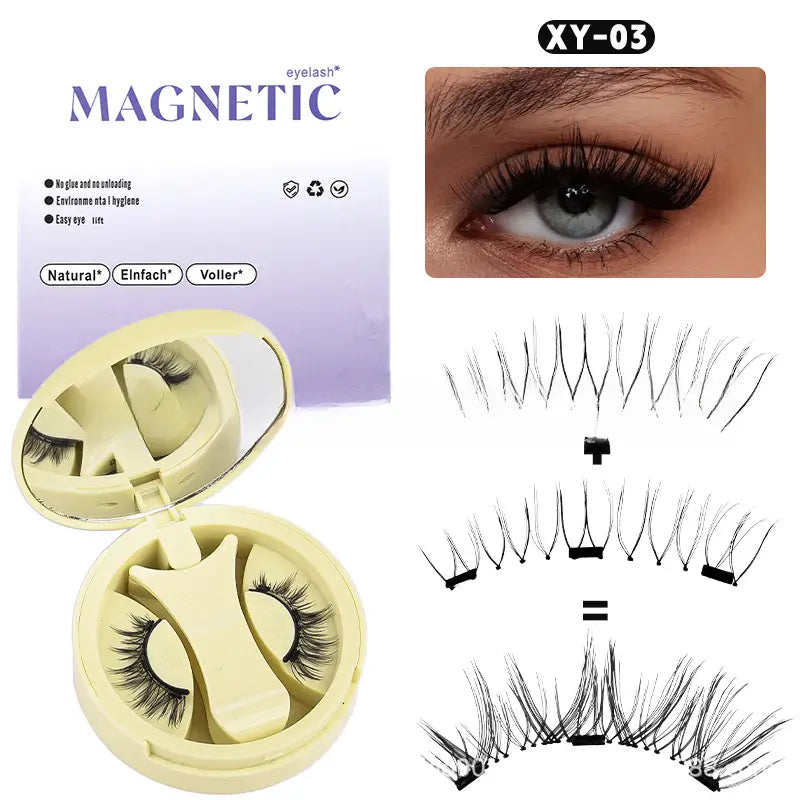 1 Pair Magnetic False Eyelashes