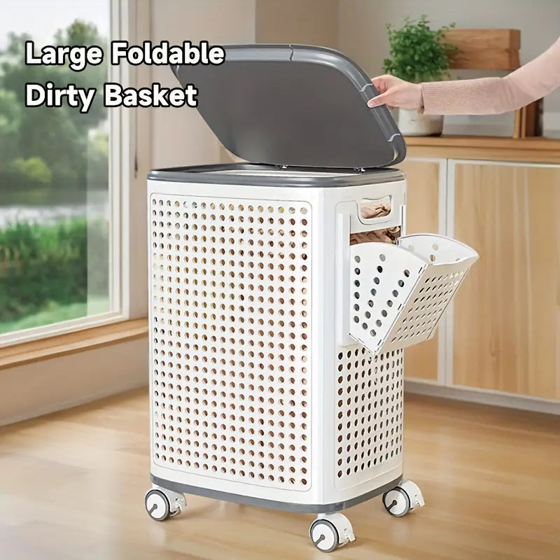 1 foldable medium/large size laundry basket