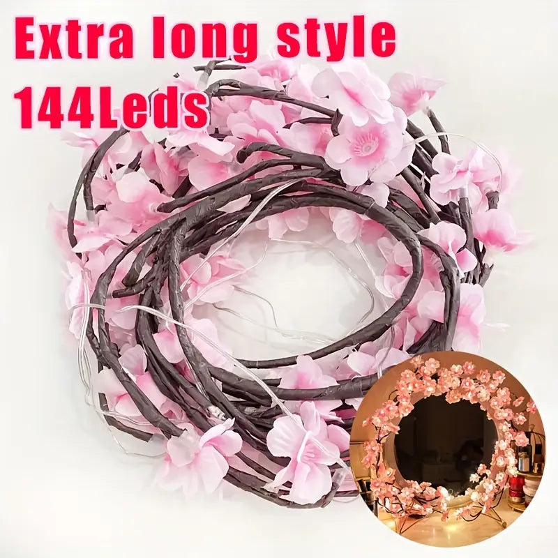 1pc AMill Cherry Blossom Vine String Lights