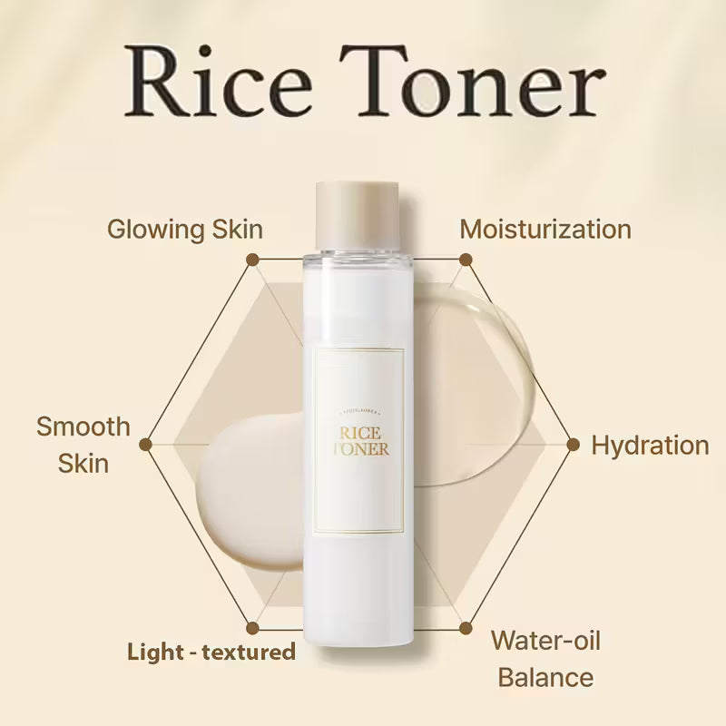 150ml Rice Toner - Hydrating &amp; Moisturizing Facial Cleanser