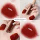 4pcs/set Velvet Matte Lip Gloss Moisturizing Long Lasting Lip Balm Set Dark Tint Waterproof Lip Gloss