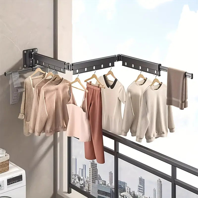 1pc Foldable clothes drying rack