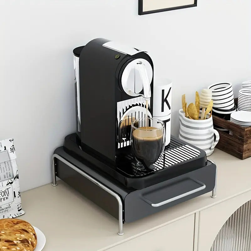1pc Capsule Coffee Machine Storage Cabinet