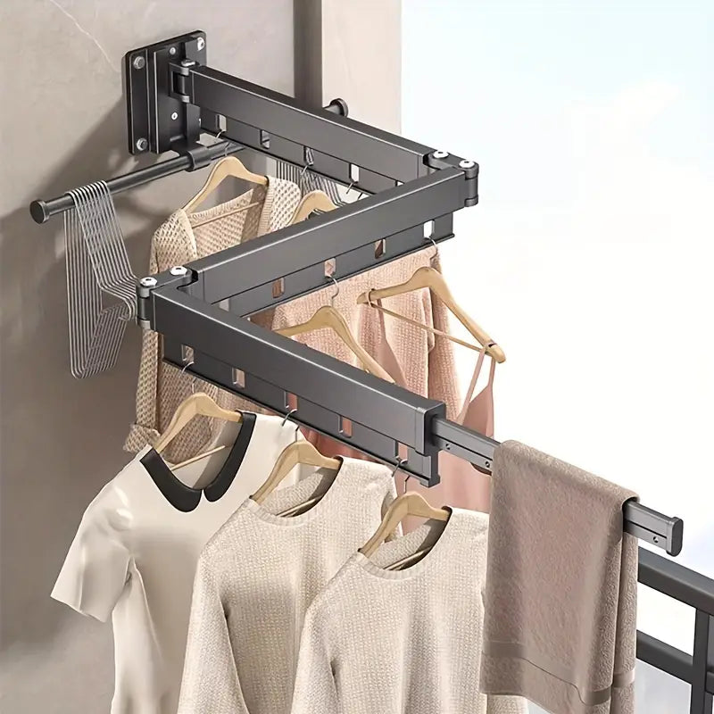 1pc Foldable clothes drying rack