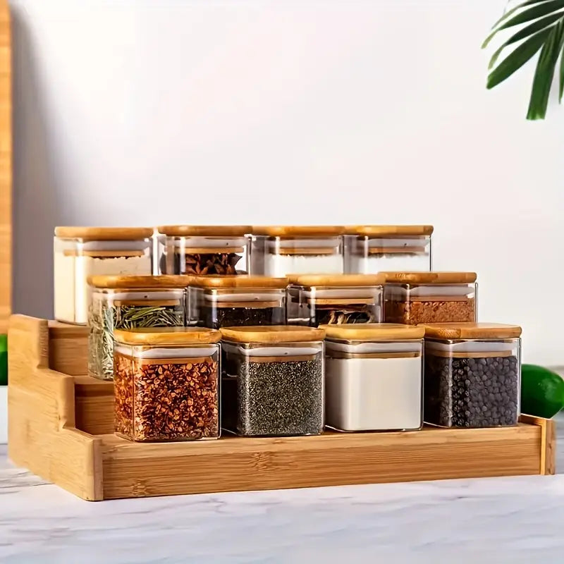 12pcs/set5oz glass spice jar set