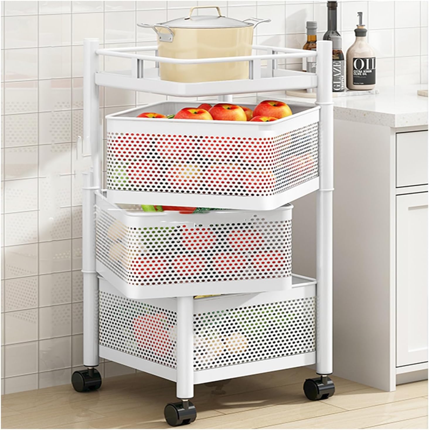 Rotating Kitchen Storage Rack