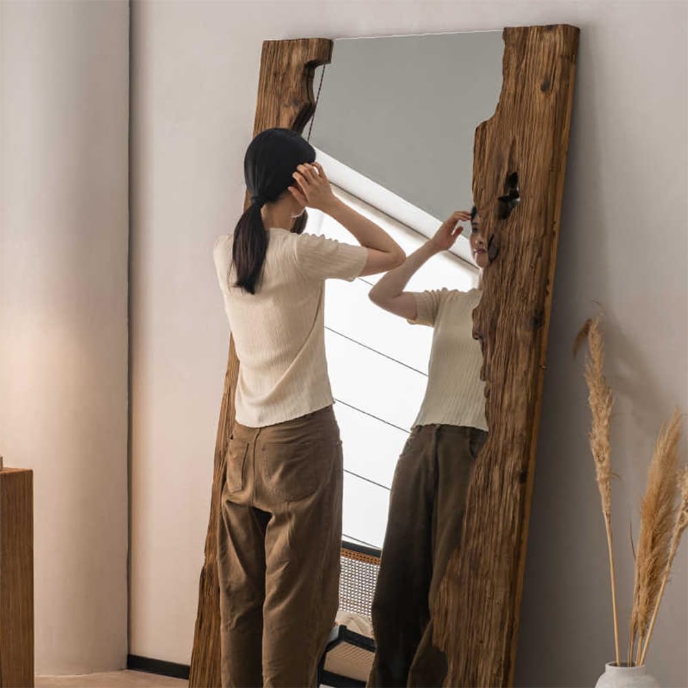 Mirror, Dressing Mirror Solid Wood Retro