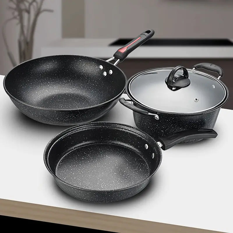 A Set of 4pcs Non-Stick Pan Set