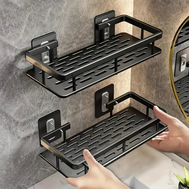 5pcs No-Drill Bathroom Shelves