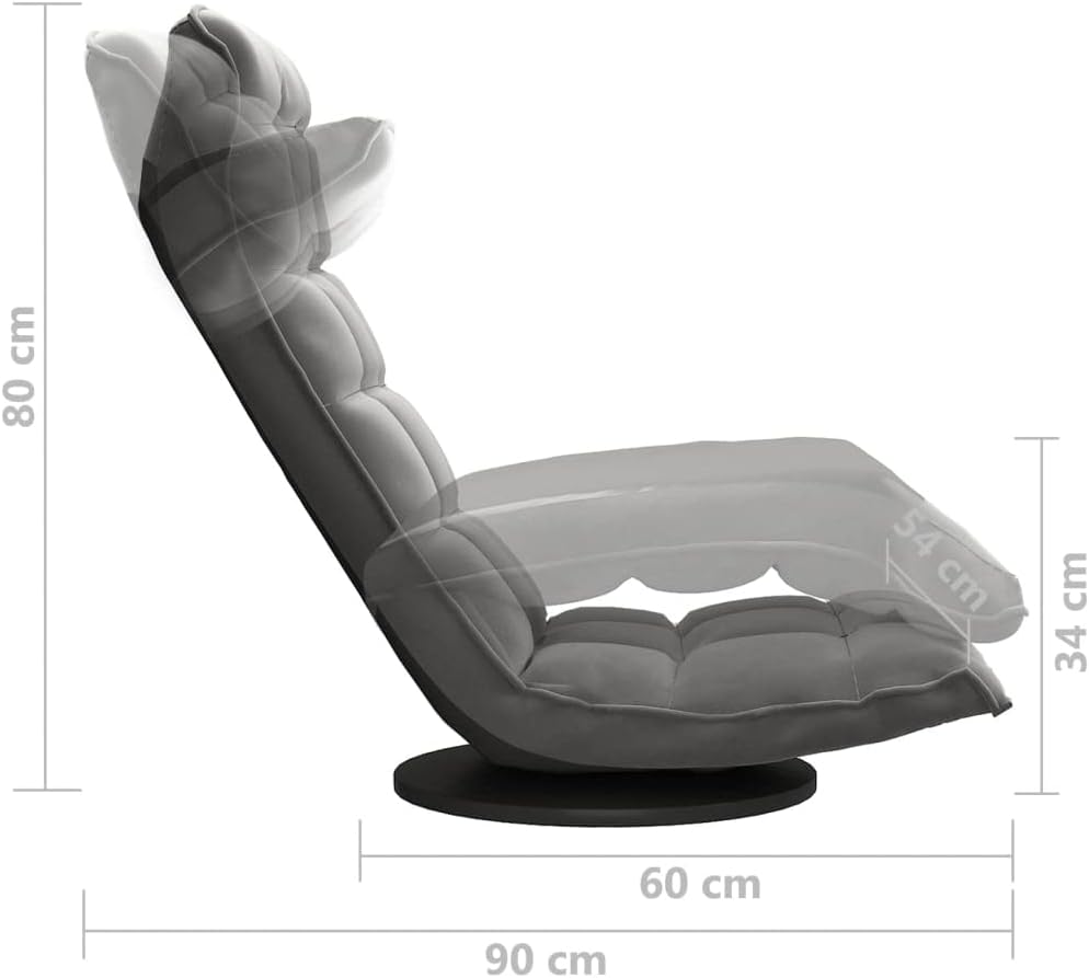 Vidaxl Swivel Floor Chair for Living Room