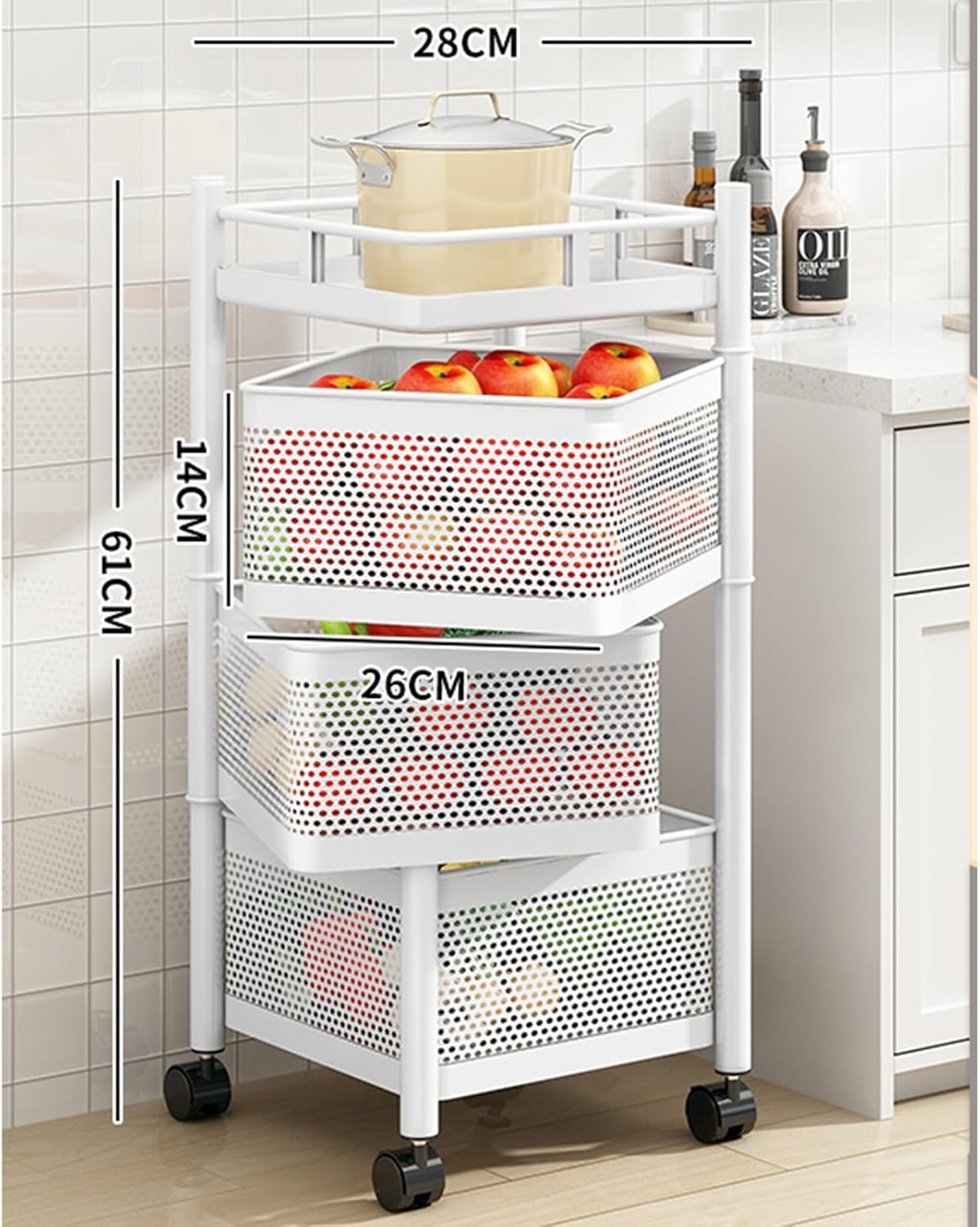 Rotating Kitchen Storage Rack
