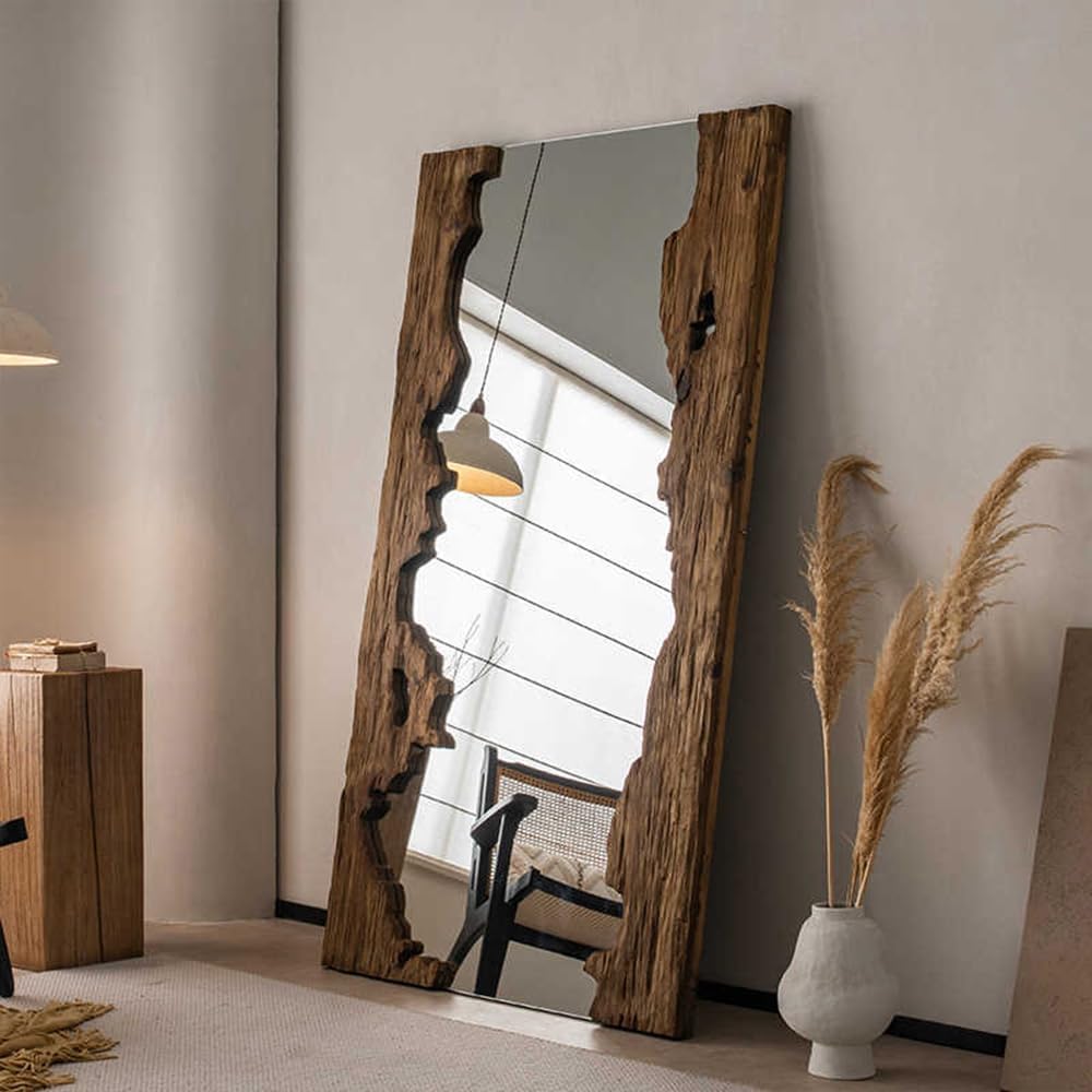 Mirror, Dressing Mirror Solid Wood Retro