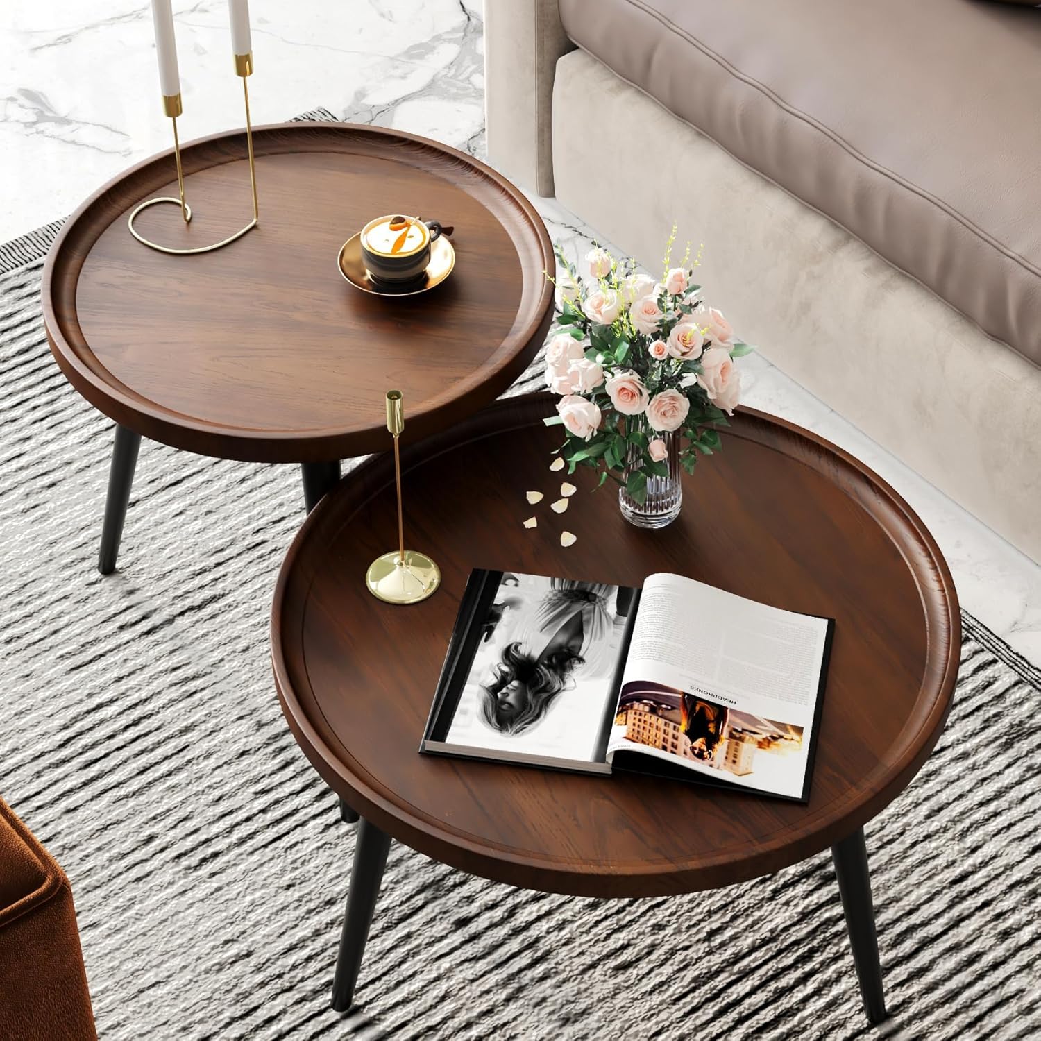 Fanbo 2-Piece Mid-Century Modern