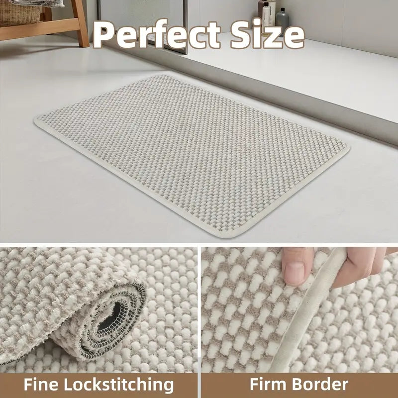 SIXHOME Ultra-Soft Chenille Bath Mat