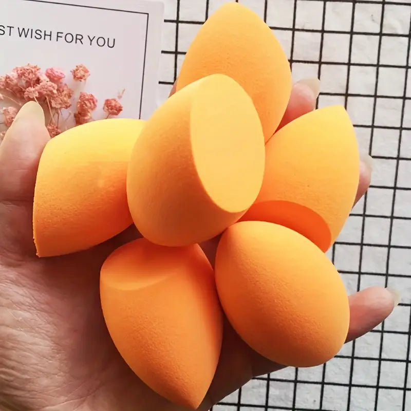 Set of 6 Orange Beauty Sponges