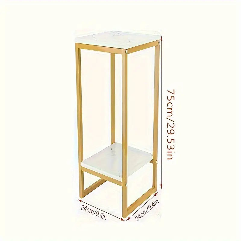 1pc 2 Layers Flower Shelf Storage