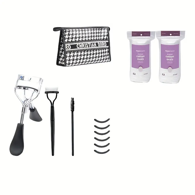Stainless Steel Eyebrow Scissors with Ambidextrous Grip