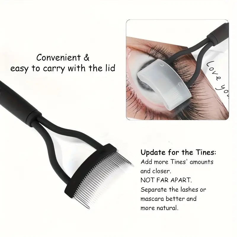 Stainless Steel Eyebrow Scissors with Ambidextrous Grip
