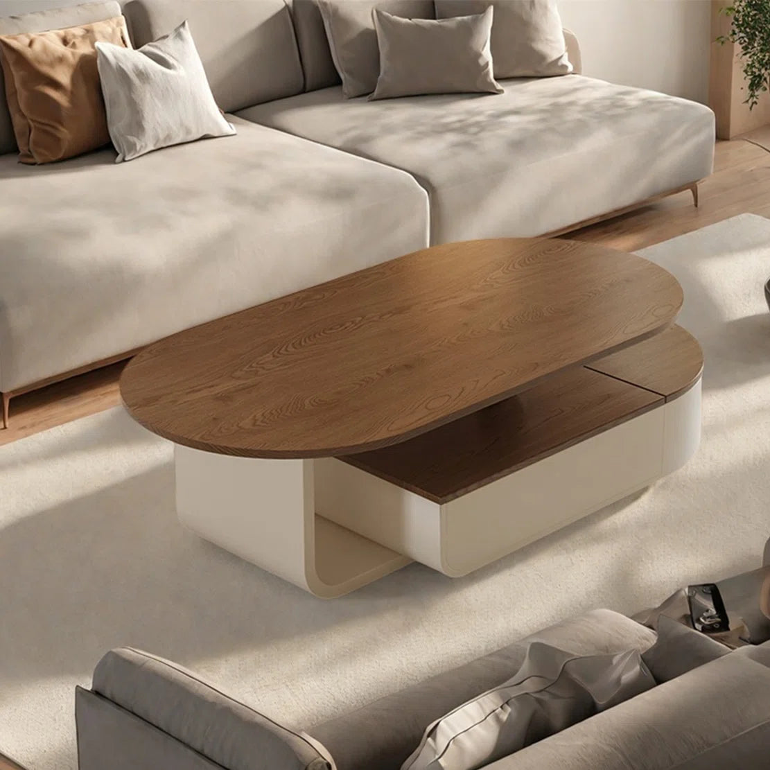 Modern simple oval coffee table