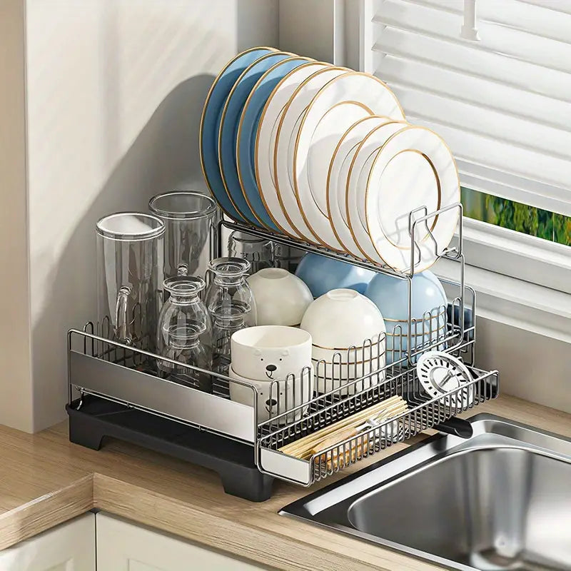 Stainless Steel Countertop Dish Rack