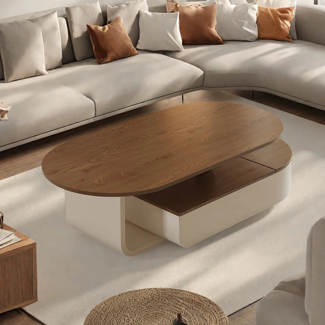 Modern simple oval coffee table