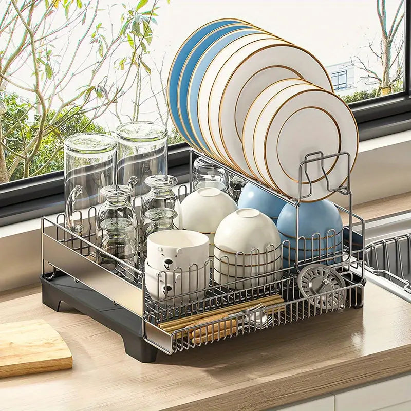 Stainless Steel Countertop Dish Rack