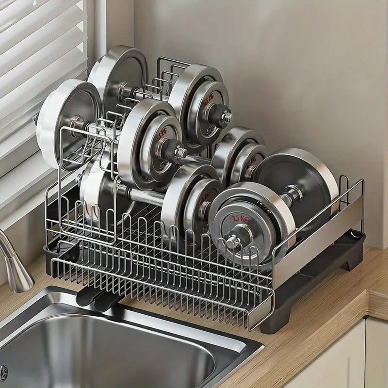 Stainless Steel Countertop Dish Rack