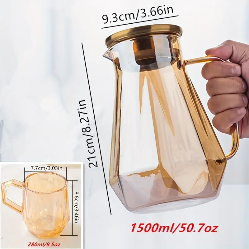 1pc premium ltalian moka pot high borosilicate