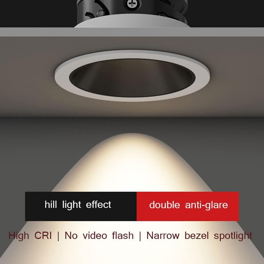 7W, 10W, 12W COB Aluminum Recessed Ceiling Light
