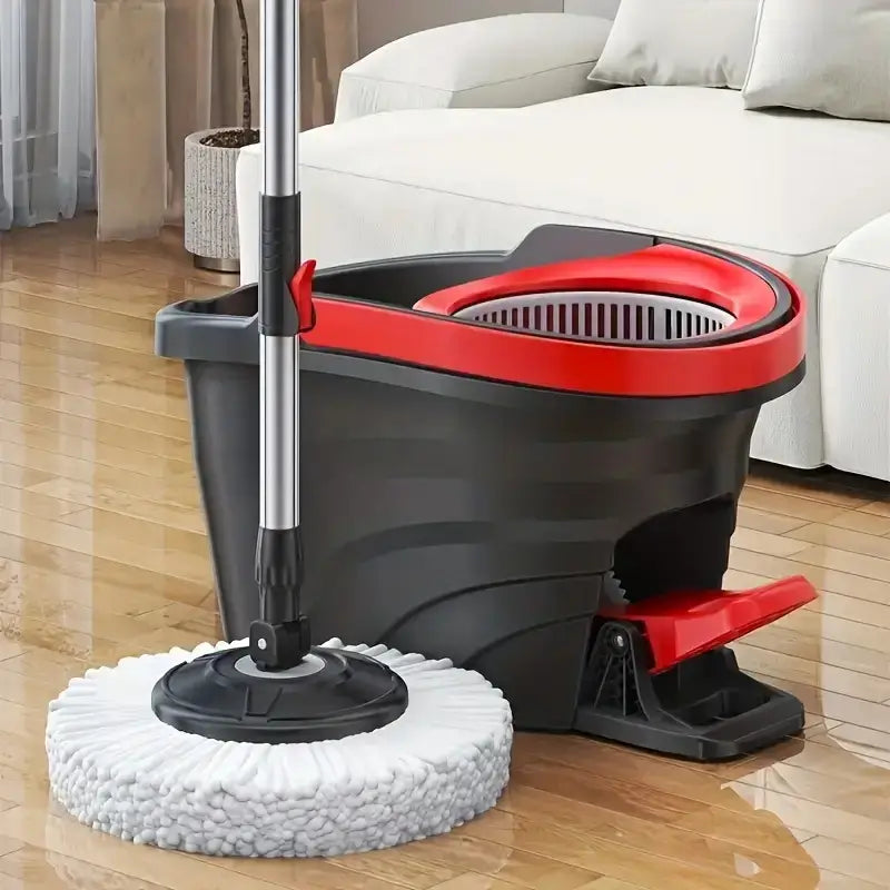 Rotating Mop Bucket Set with Telescopic Pole