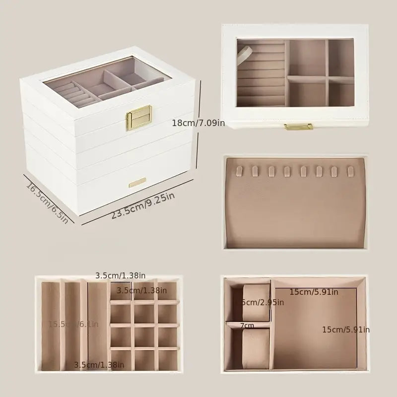 Large-capacity jewelry storage box