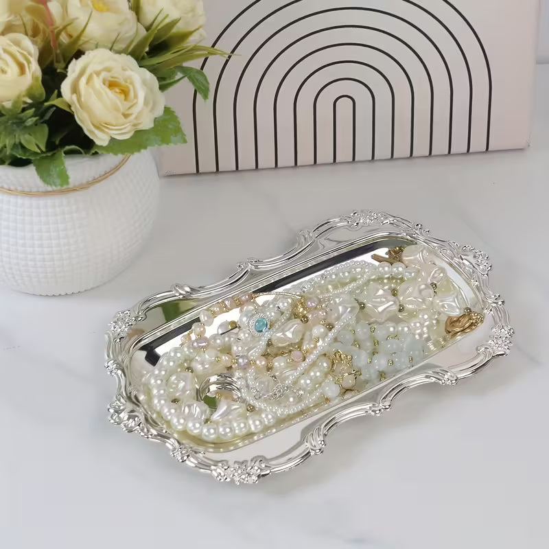 Vintage Silvery Trinket Dish