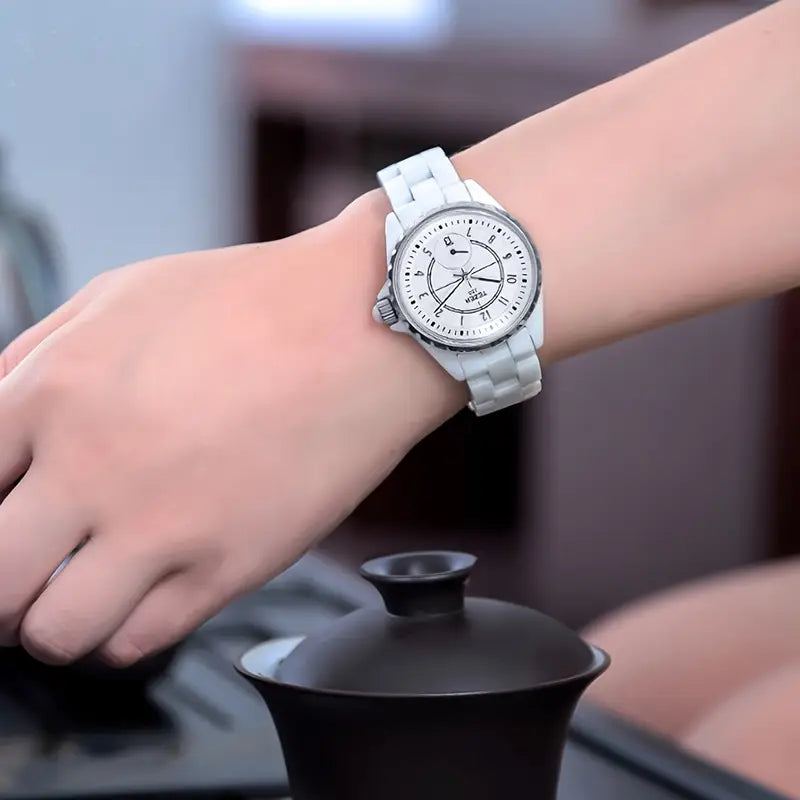 OUPAI Casual Women's Wrist Watch with Moon Phase Calendar