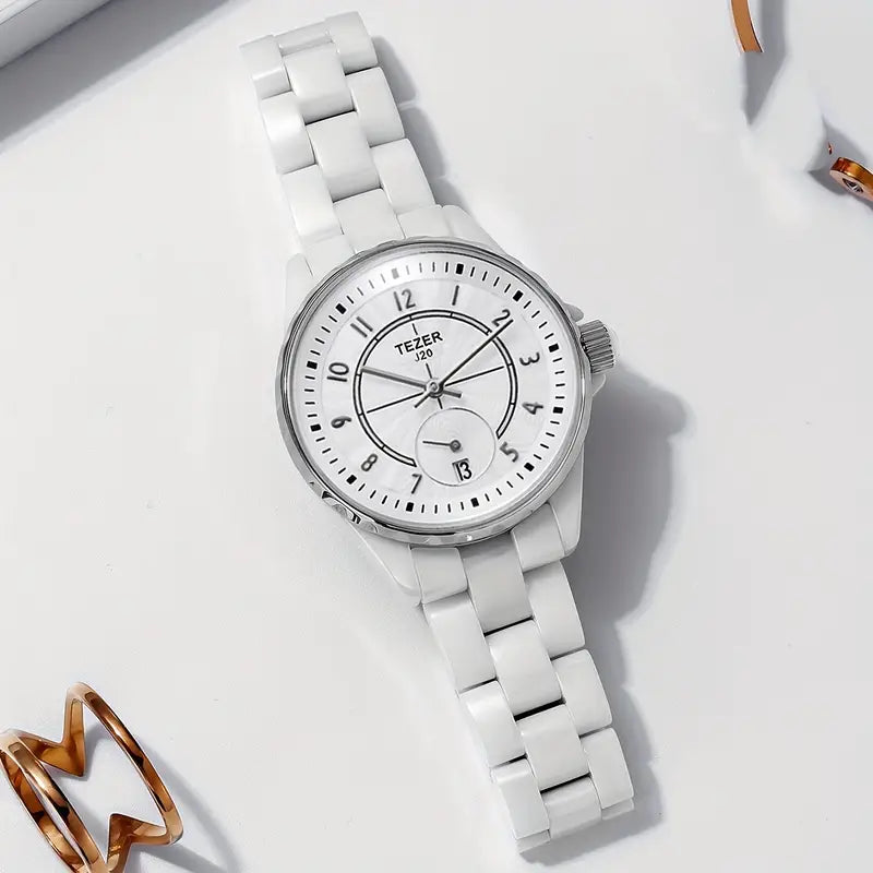OUPAI Casual Women's Wrist Watch with Moon Phase Calendar