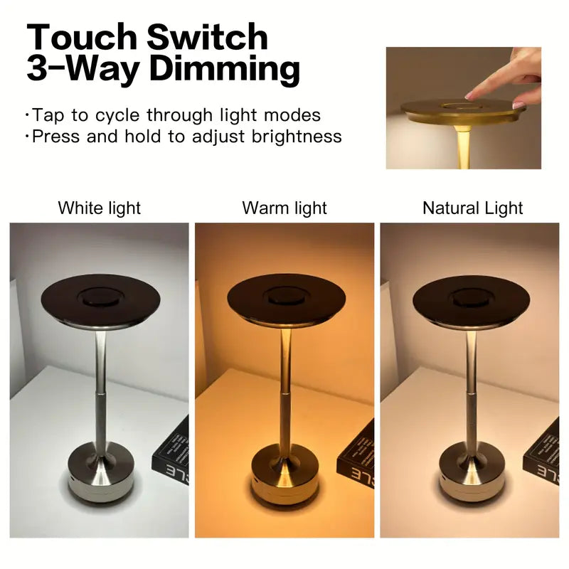 2pcs Cordless Bedside Lamps