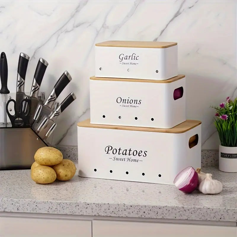 Three Metal Storage Containers