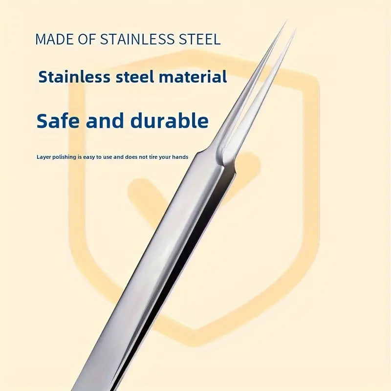 Professional-grade stainless steel beauty tool set