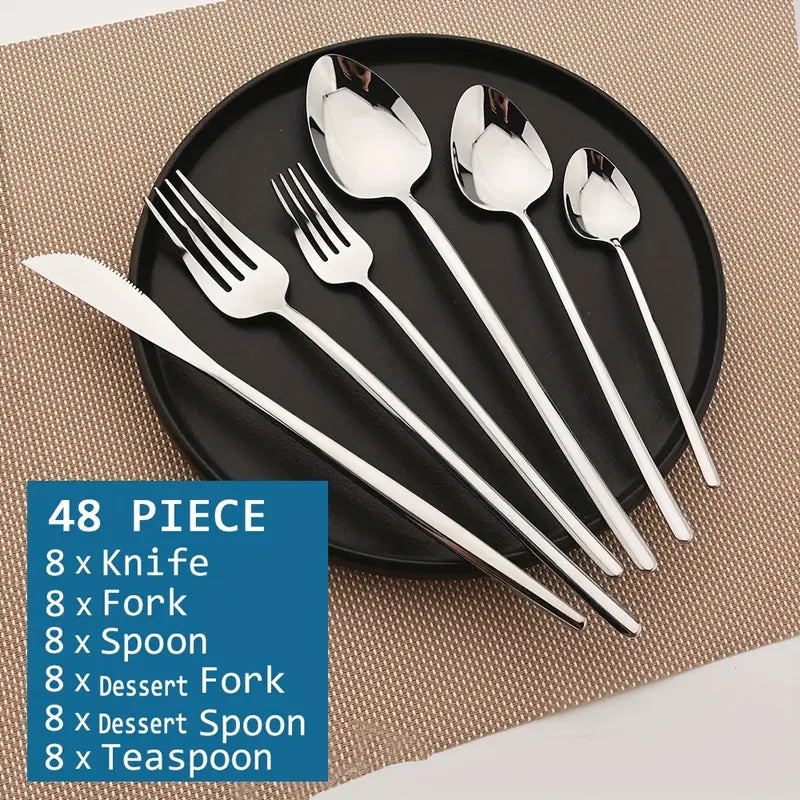 Silver Stainless Steel Cutlery Set