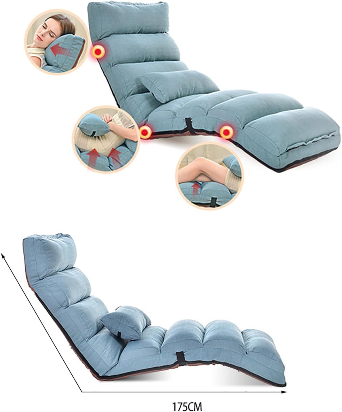 Nakia Folding Recliner Sofa