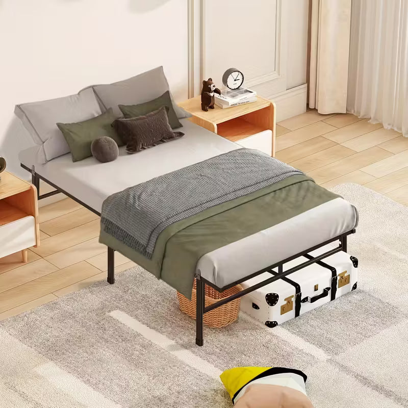 YanaraMetal Bed Frame-Simple And Atmospheric Metal Platform Bed Frame